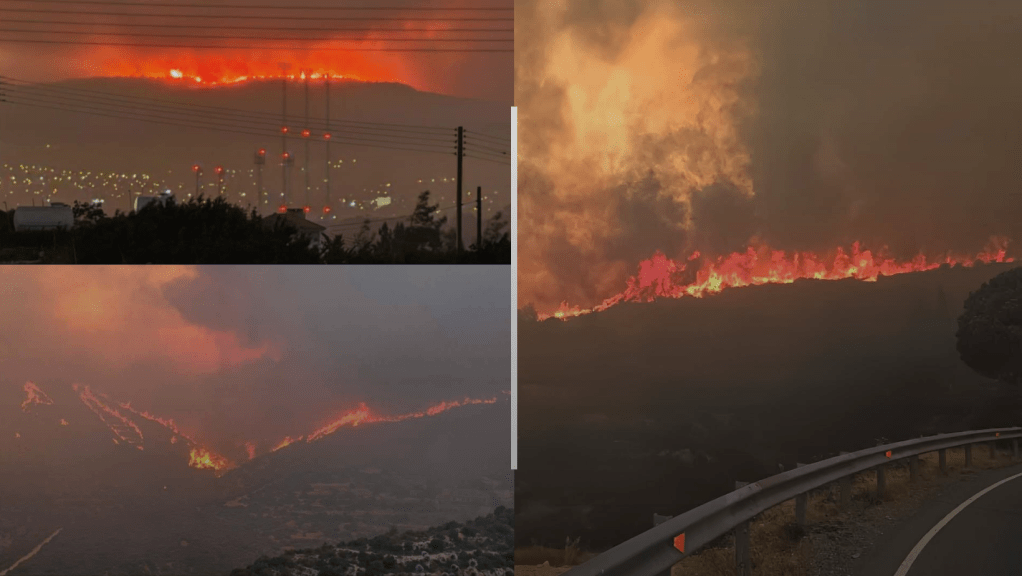 ΤΩΡΑ: Μπήκε στη Λόφου η πυρκαγιά – Επεκτάθηκε και σε Άγιο&nbsp;θεράπων