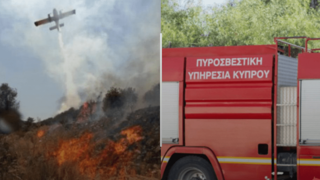 Πυρκαγιά στην Επαρχία Λευκωσίας – Δύο πτητικά μέσα στην&nbsp;μάχη